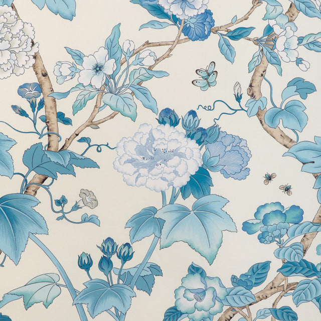 Lee Jofa GARDENIA PRINT DELFT/SKY Fabric