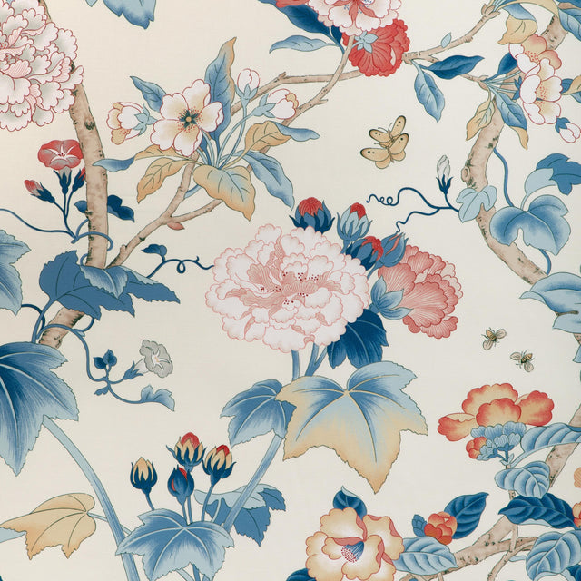 Lee Jofa GARDENIA PRINT BLUE/RED Fabric