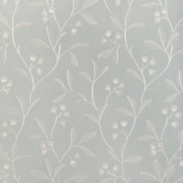 Lee Jofa IRIS EMBROIDERY AQUA Drapery Fabric