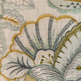 Lee Jofa EDEN EMB AQUA/GOLD Drapery Fabric