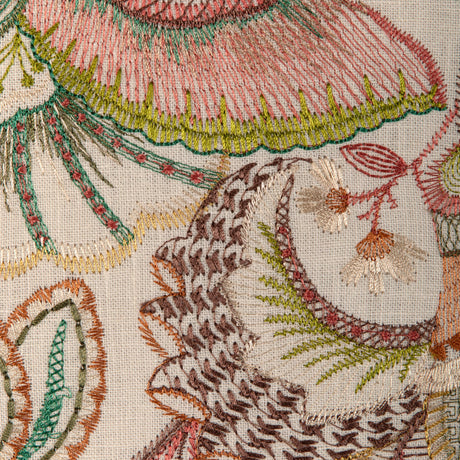 Lee Jofa EDEN EMB PINK/MULTI Drapery Fabric