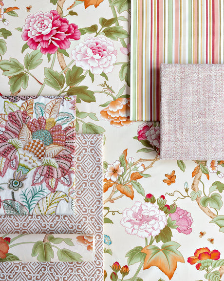 Lee Jofa EDEN EMB PINK/MULTI Drapery Fabric