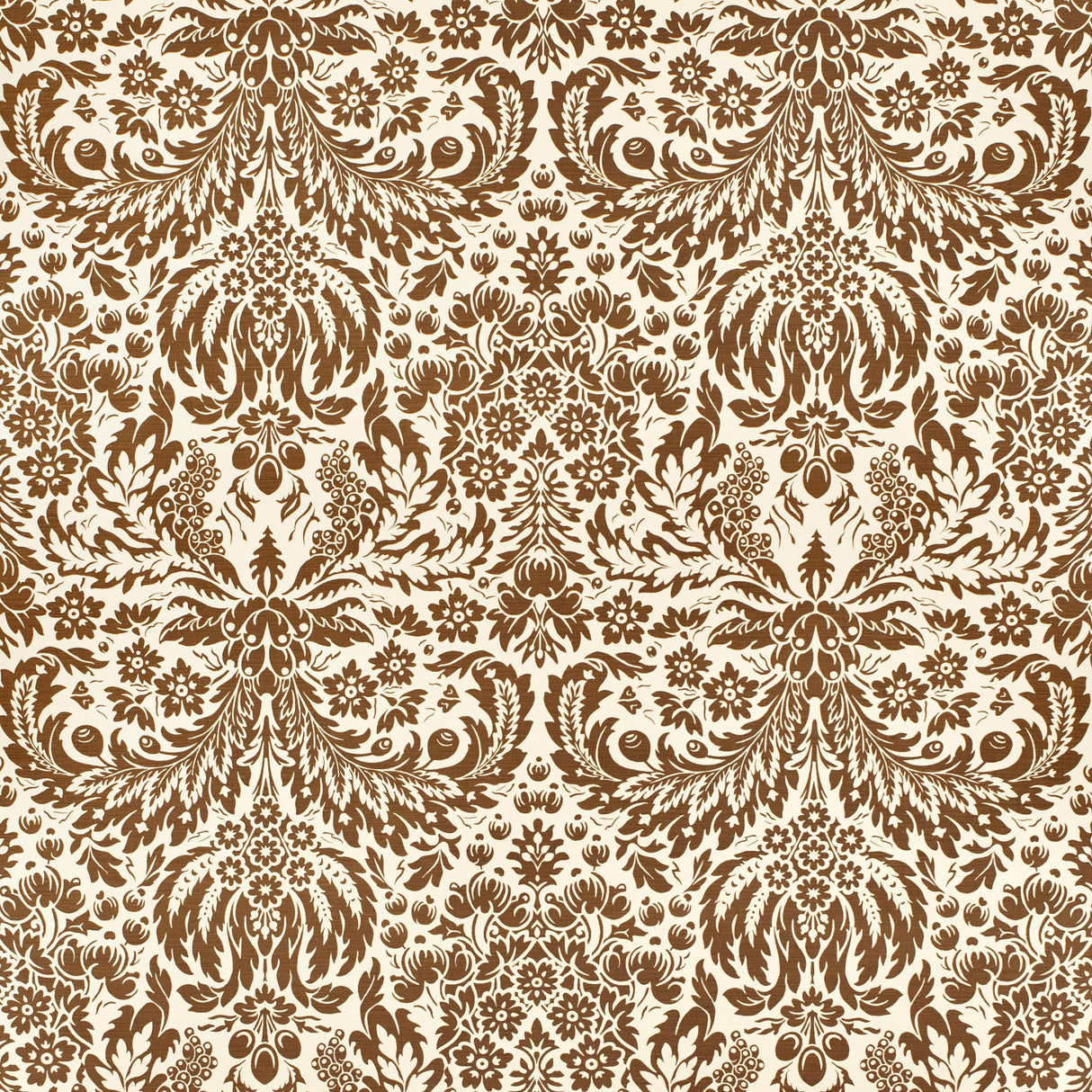 Lee Jofa DAMASK BROWN Fabric