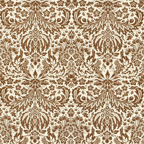 Lee Jofa DAMASK BROWN Fabric