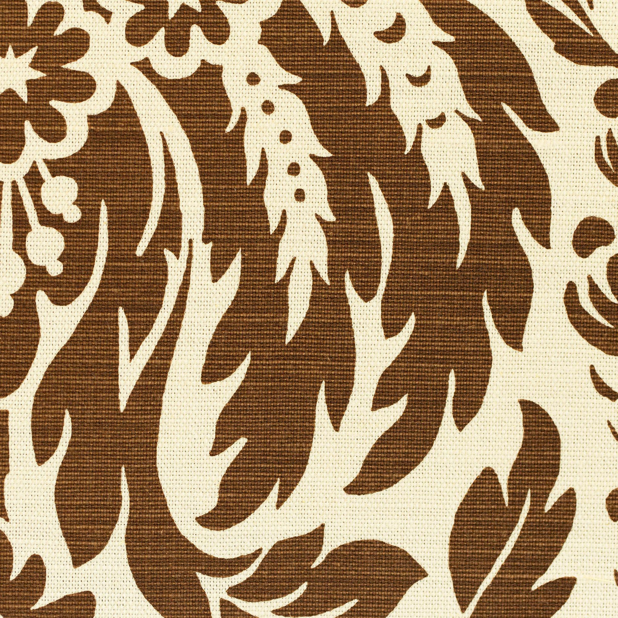 Lee Jofa DAMASK BROWN Fabric