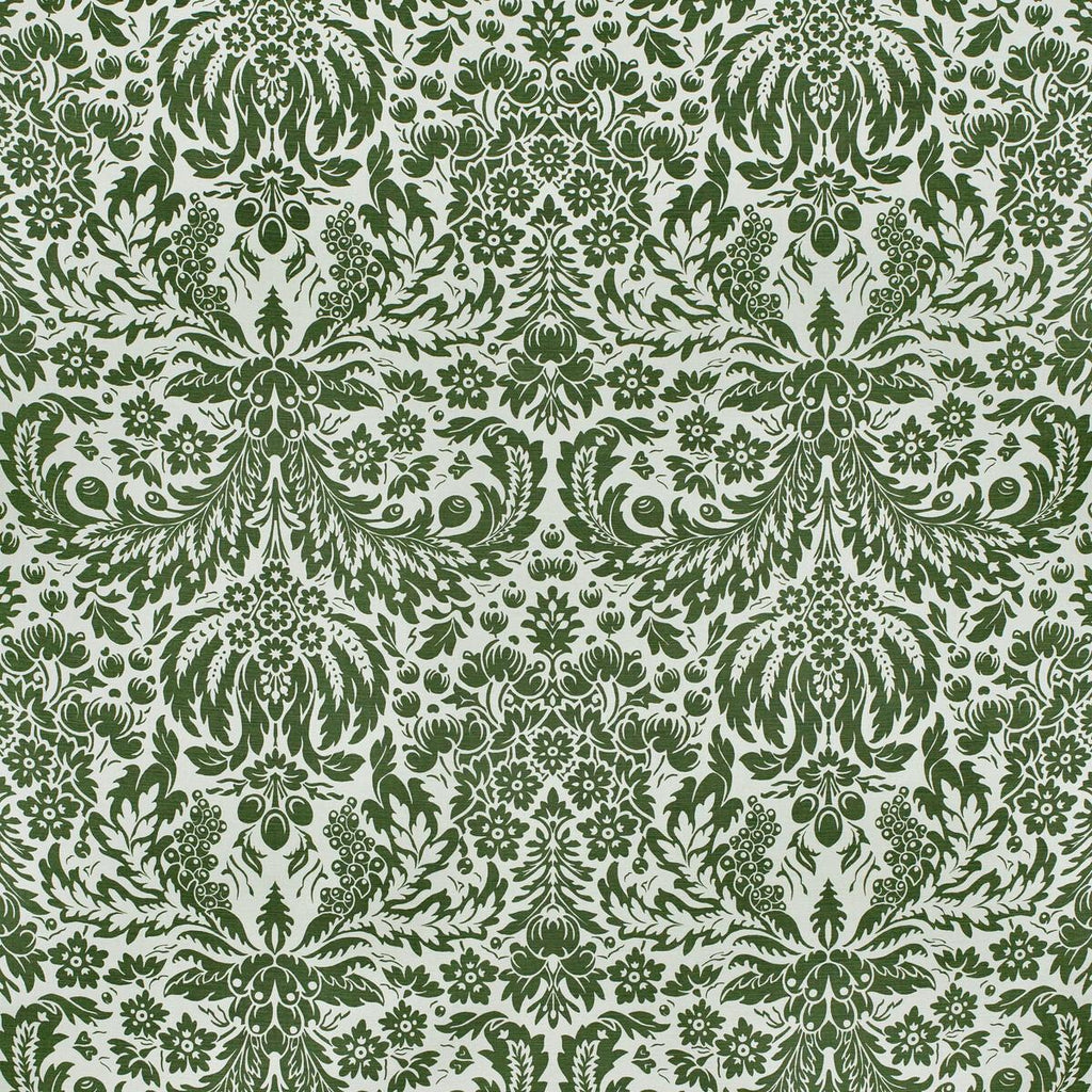 Lee Jofa DAMASK DARK GREEN Fabric