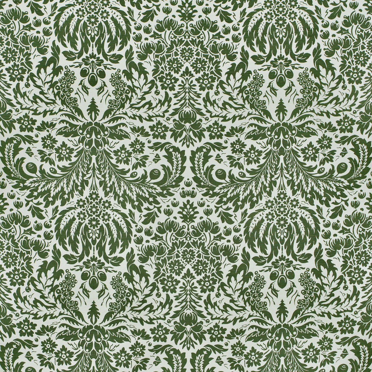 Lee Jofa DAMASK DARK GREEN Fabric