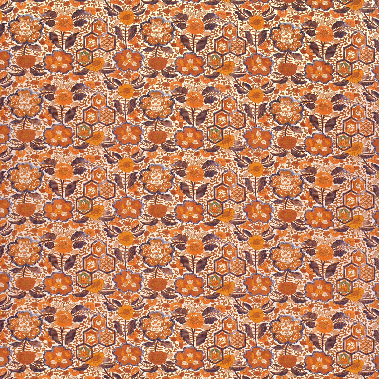 Lee Jofa IMARI I ORANGE Fabric