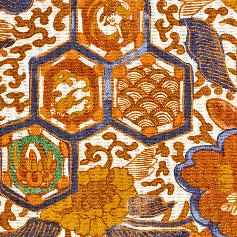 Lee Jofa IMARI I ORANGE Fabric