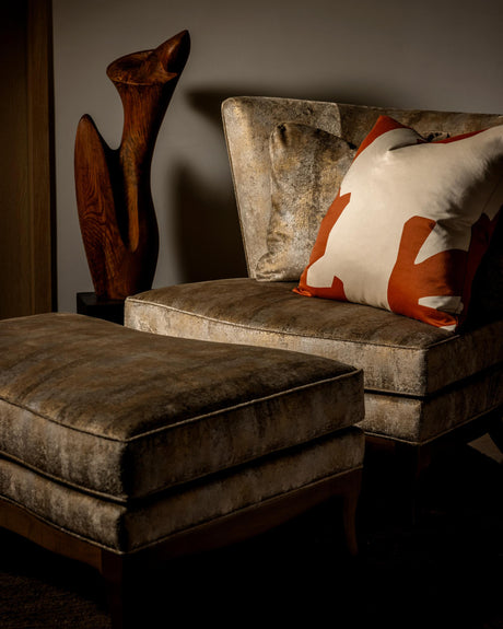 Donghia FOILED AGAIN TAUPE Upholstery Fabric