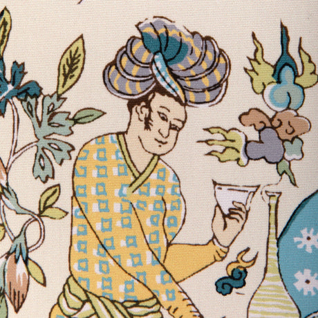 Brunschwig & Fils SHALIMAR PRINT AQUA/LEAF Drapery Fabric