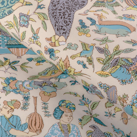 Brunschwig & Fils SHALIMAR PRINT AQUA/LEAF Drapery Fabric