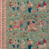 Brunschwig & Fils SHALIMAR PRINT JADE/ROSE Drapery Fabric
