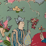 Brunschwig & Fils SHALIMAR PRINT JADE/ROSE Drapery Fabric