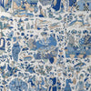 Brunschwig & Fils Shalimar Print Blue/Sand Drapery Fabric