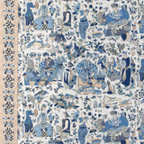 Brunschwig & Fils SHALIMAR PRINT BLUE/SAND Drapery Fabric