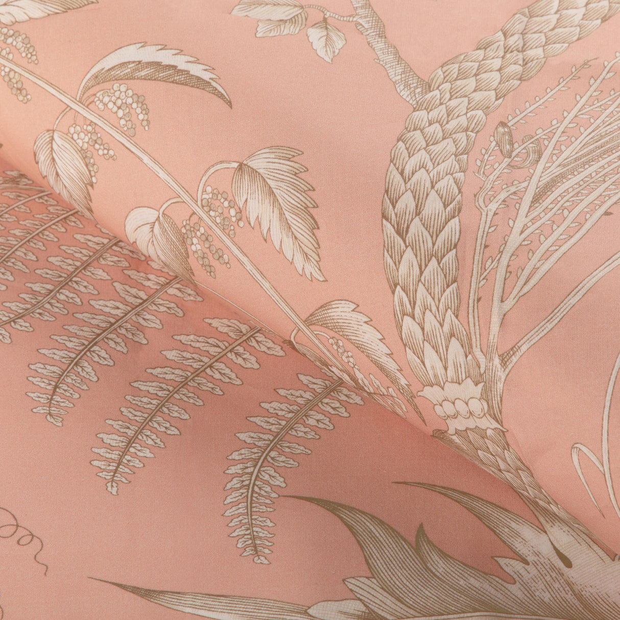 Brunschwig & Fils BIRD AND THISTLE II PEACH Drapery Fabric