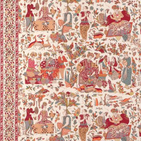 Brunschwig & Fils SHALIMAR PRINT BERRY/SAND Drapery Fabric