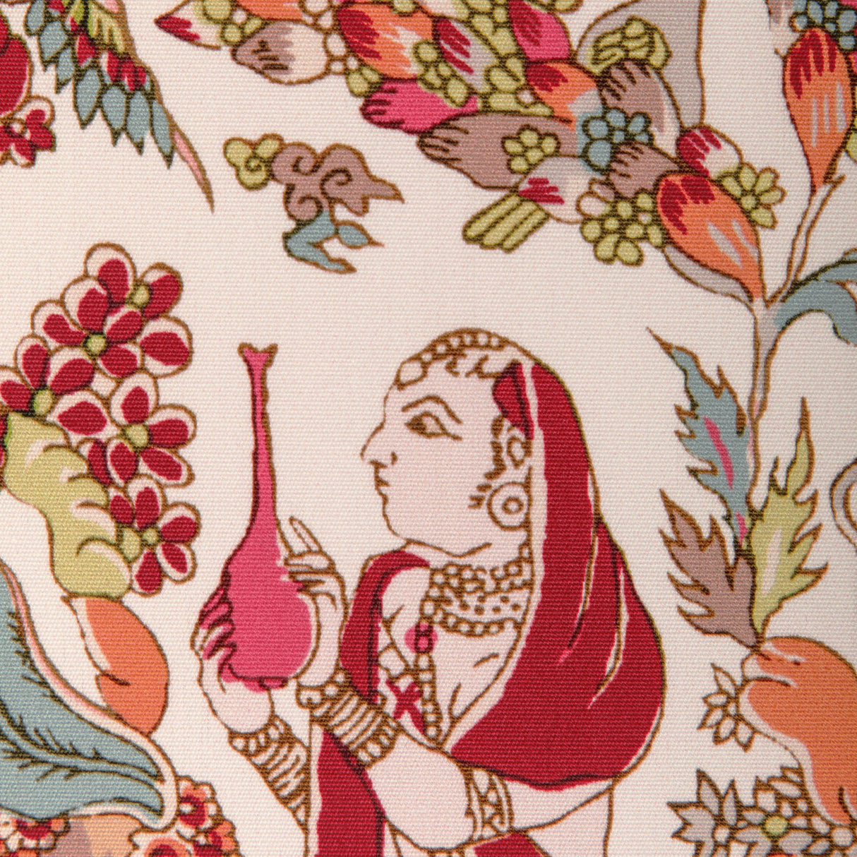 Brunschwig & Fils SHALIMAR PRINT BERRY/SAND Drapery Fabric