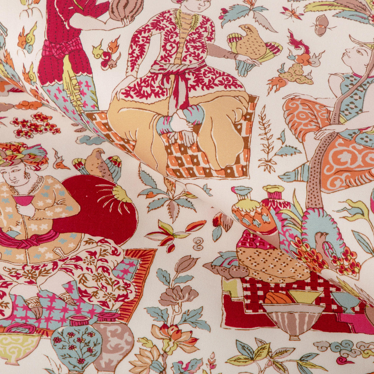 Brunschwig & Fils SHALIMAR PRINT BERRY/SAND Drapery Fabric