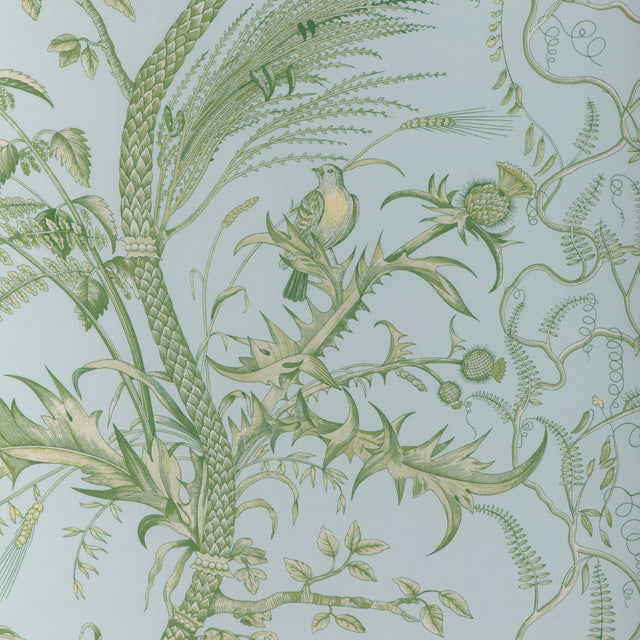 Brunschwig & Fils BIRD AND THISTLE II SKY Drapery Fabric