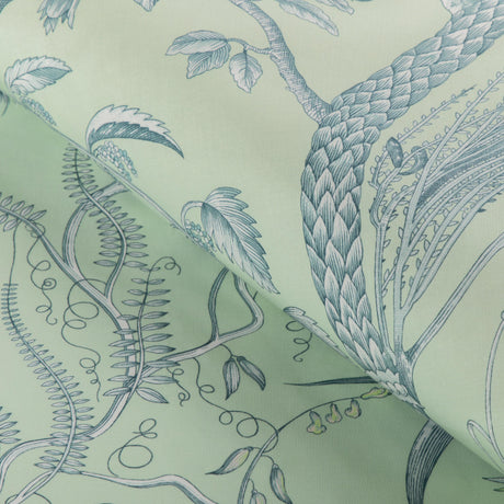 Brunschwig & Fils BIRD AND THISTLE II MINT Drapery Fabric