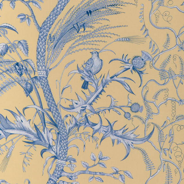 Brunschwig & Fils BIRD AND THISTLE II SUN Drapery Fabric