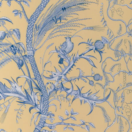 Brunschwig & Fils BIRD AND THISTLE II SUN Drapery Fabric