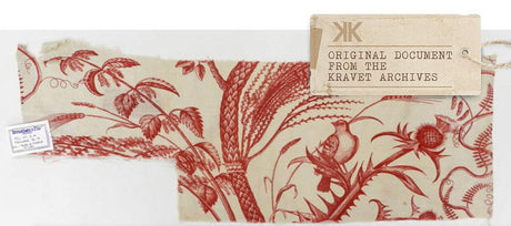 Brunschwig & Fils BIRD AND THISTLE II SUN Drapery Fabric