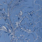 Brunschwig & Fils BIRD AND THISTLE II BLUE Drapery Fabric