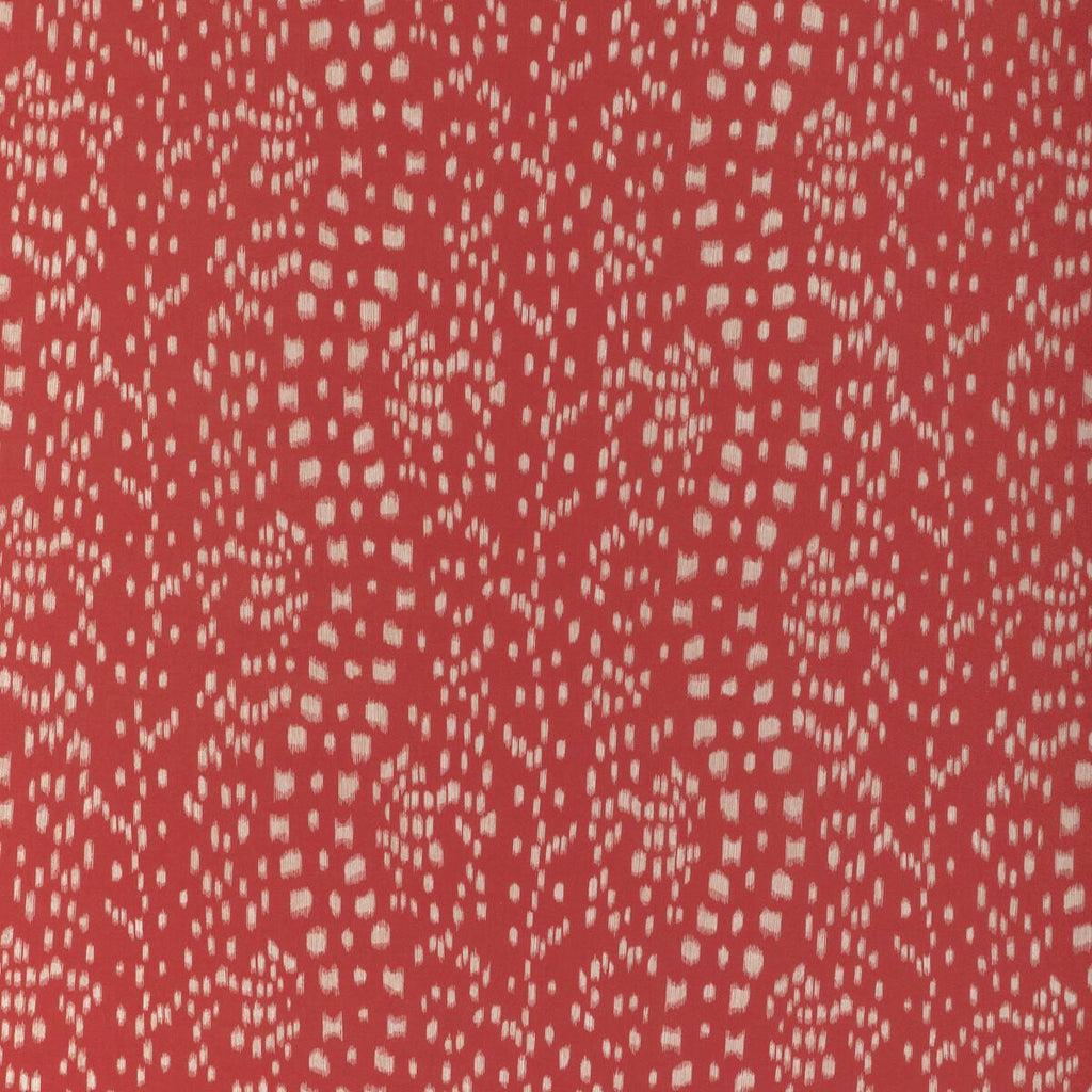 Brunschwig & Fils LES TOUCHES REVERSE RED Fabric