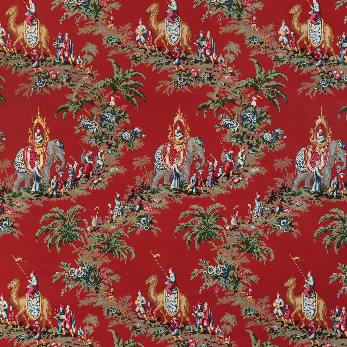 Brunschwig & Fils BEAUPORT PROMENADE RED Drapery Fabric