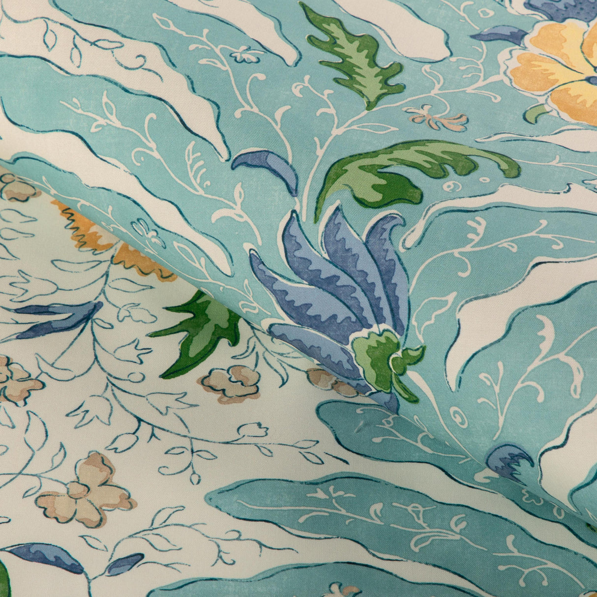 Brunschwig & Fils RIVIERE PRINT AQUA Drapery Fabric