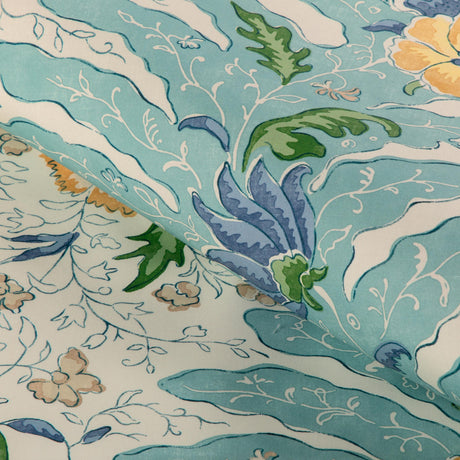 Brunschwig & Fils RIVIERE PRINT AQUA Drapery Fabric
