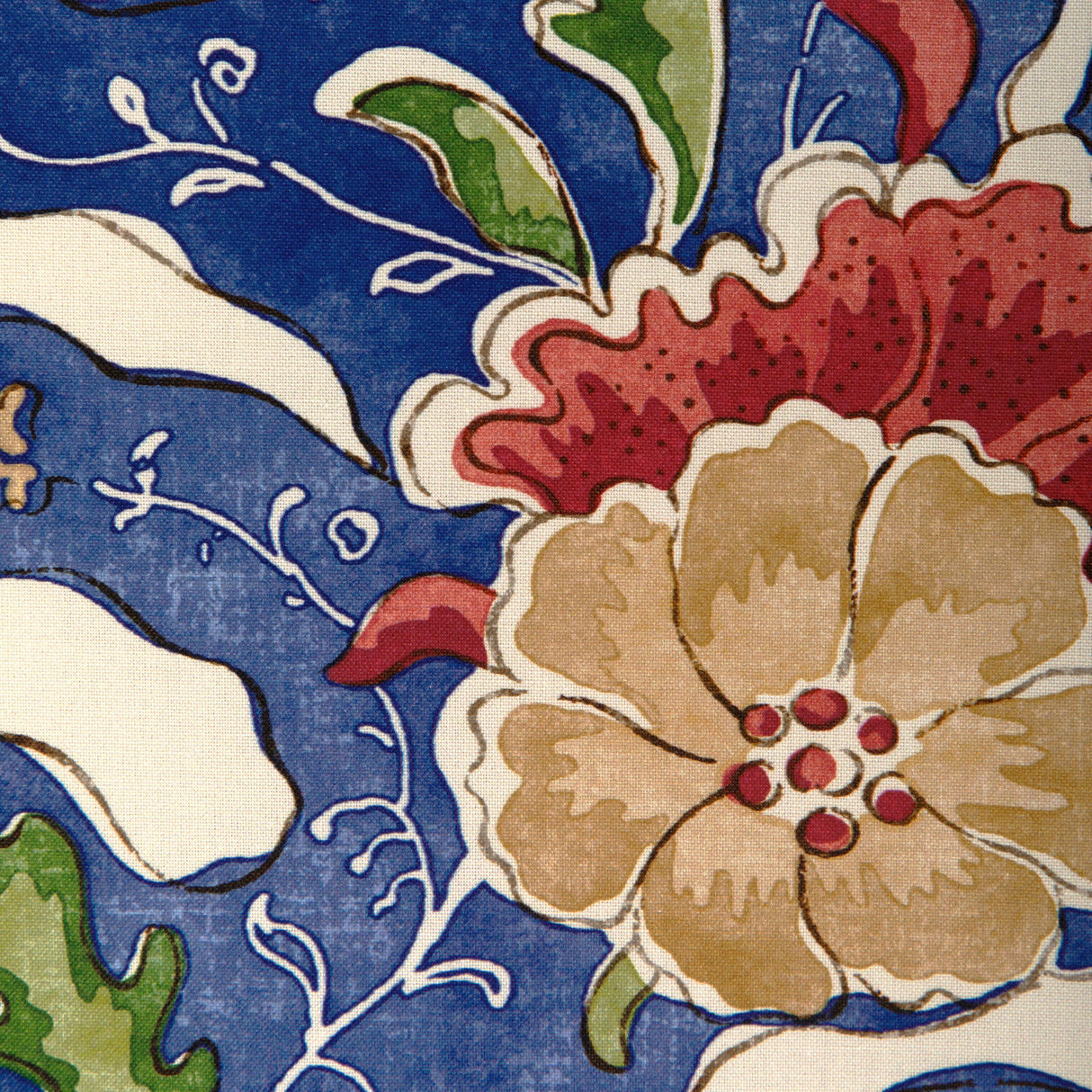 Brunschwig & Fils RIVIERE PRINT BLUE Drapery Fabric