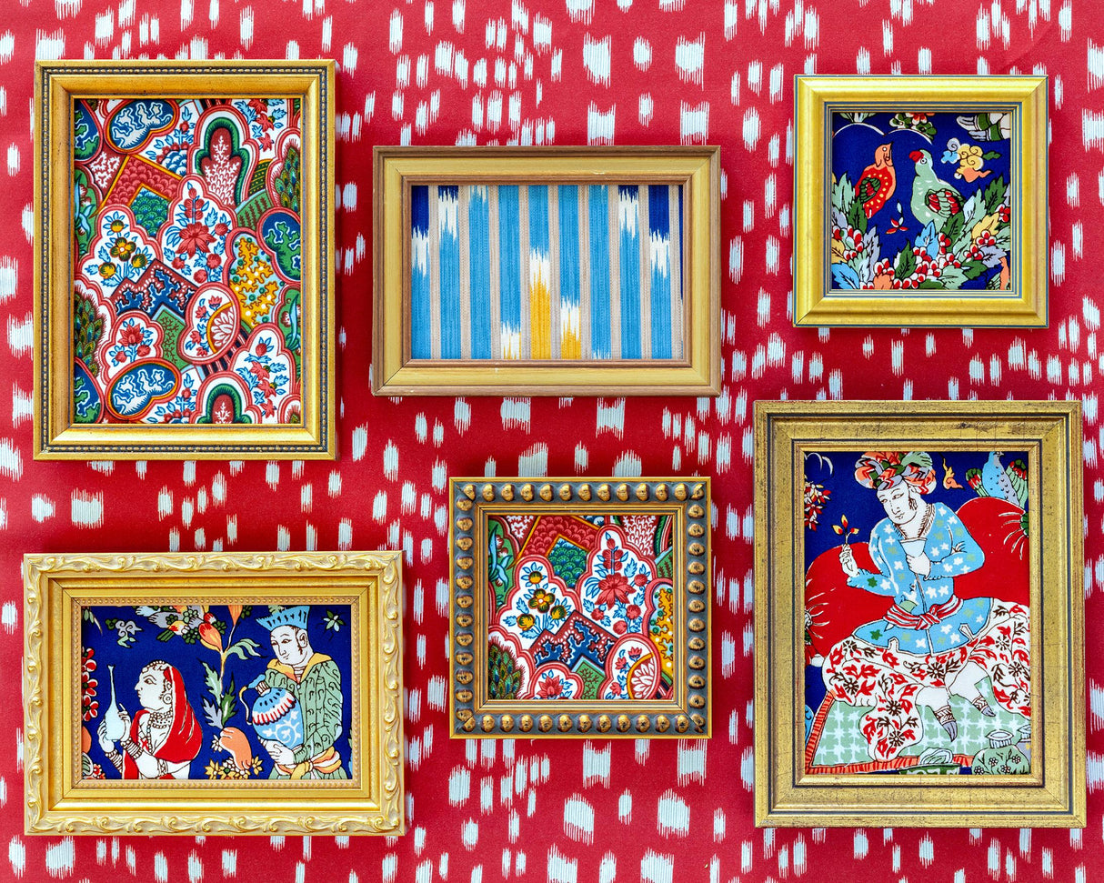 Brunschwig & Fils CASCADE PRINT RED/BLUE Fabric