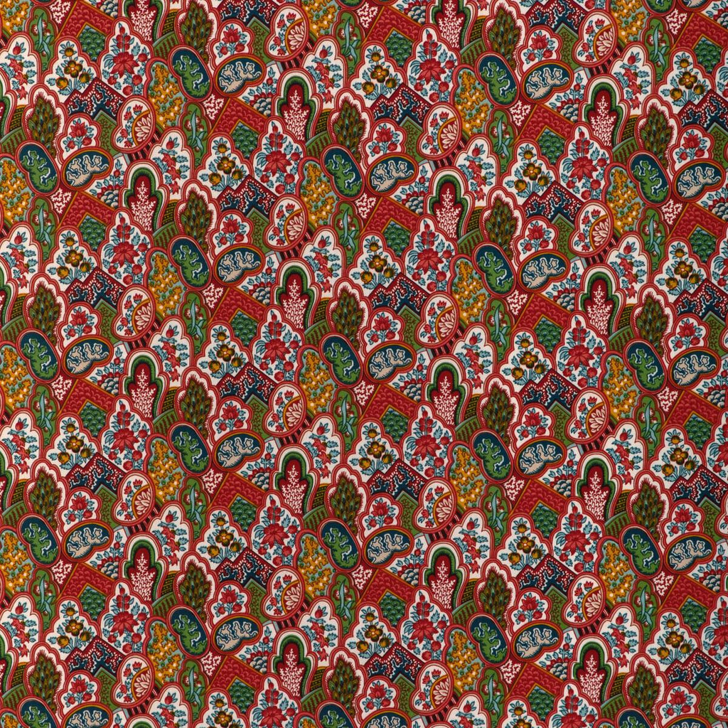 Brunschwig & Fils VILLANDRY PRINT RED Fabric