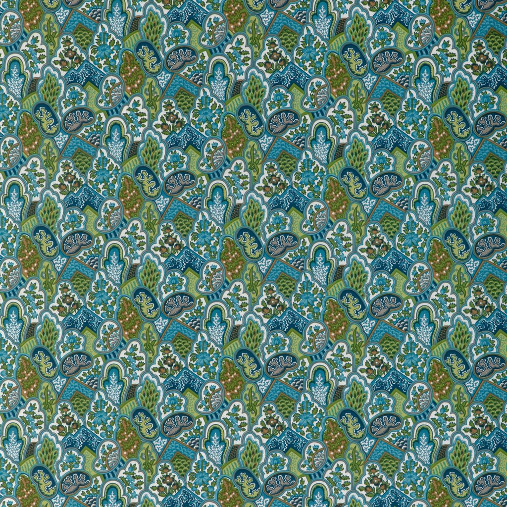 Brunschwig & Fils VILLANDRY PRINT AQUA Fabric