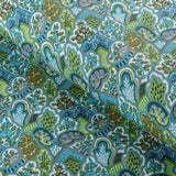 Brunschwig & Fils VILLANDRY PRINT AQUA Drapery Fabric
