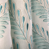 Brunschwig & Fils FOUGERE EMB AQUA Drapery Fabric