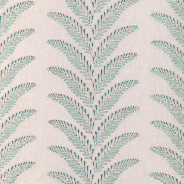 Brunschwig & Fils FOUGERE EMB AQUA Drapery Fabric