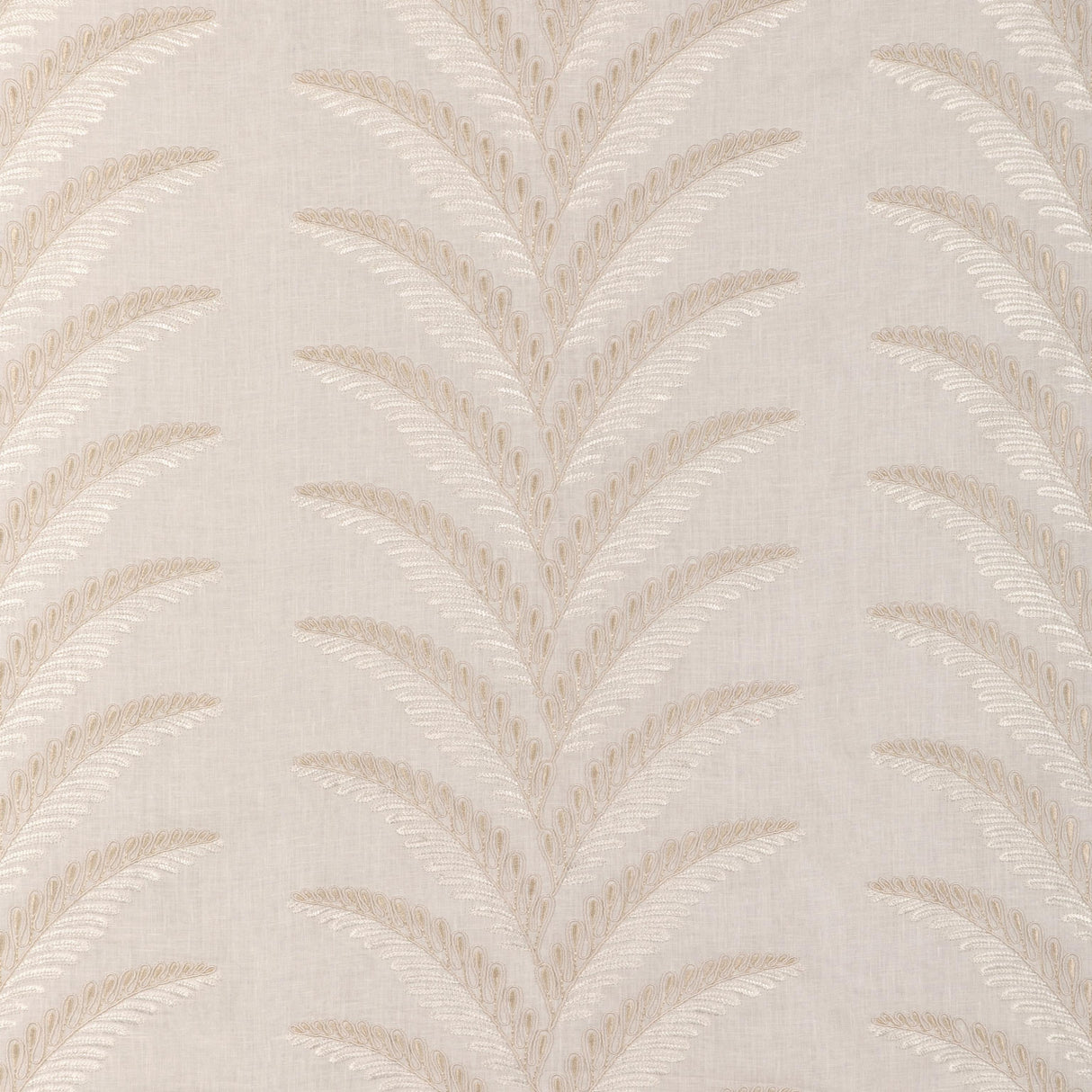 Brunschwig & Fils FOUGERE EMB CREAM Drapery Fabric