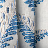 Brunschwig & Fils FOUGERE EMB BLUE Drapery Fabric