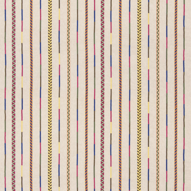 G P & J Baker BACKDROP FUCHSIA/BLUE Drapery Fabric