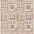 G P & J Baker SPIN OFF RED/GREEN Drapery Fabric
