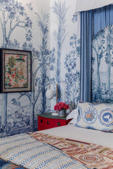 G P & J Baker SPIN OFF RED/GREEN Drapery Fabric