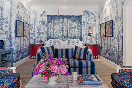 G P & J Baker BUNTY INDIGO Fabric