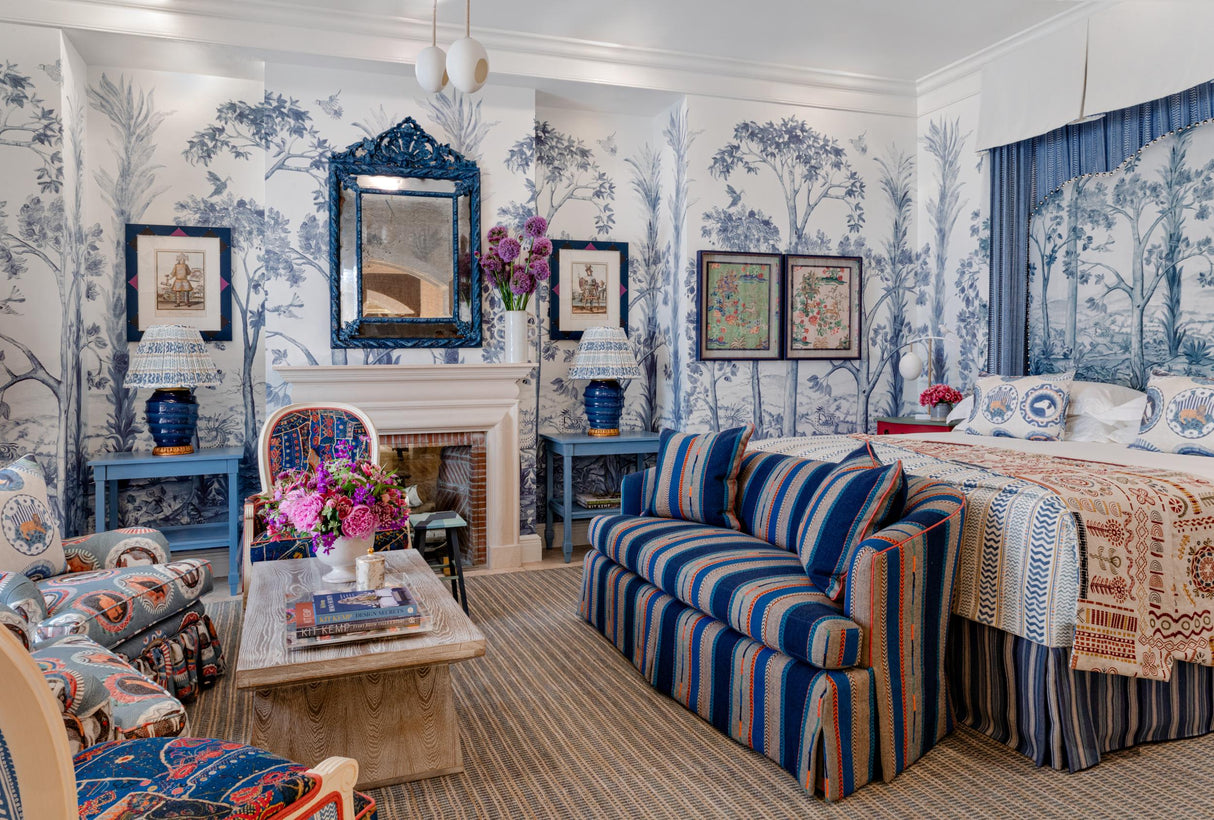 G P & J Baker BUNTY INDIGO Fabric