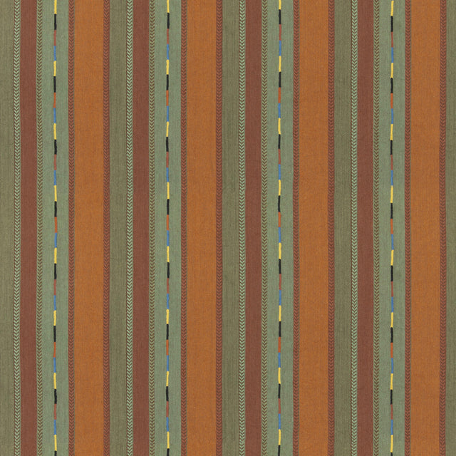 G P & J Baker BUNTY ORANGE/GREEN Fabric