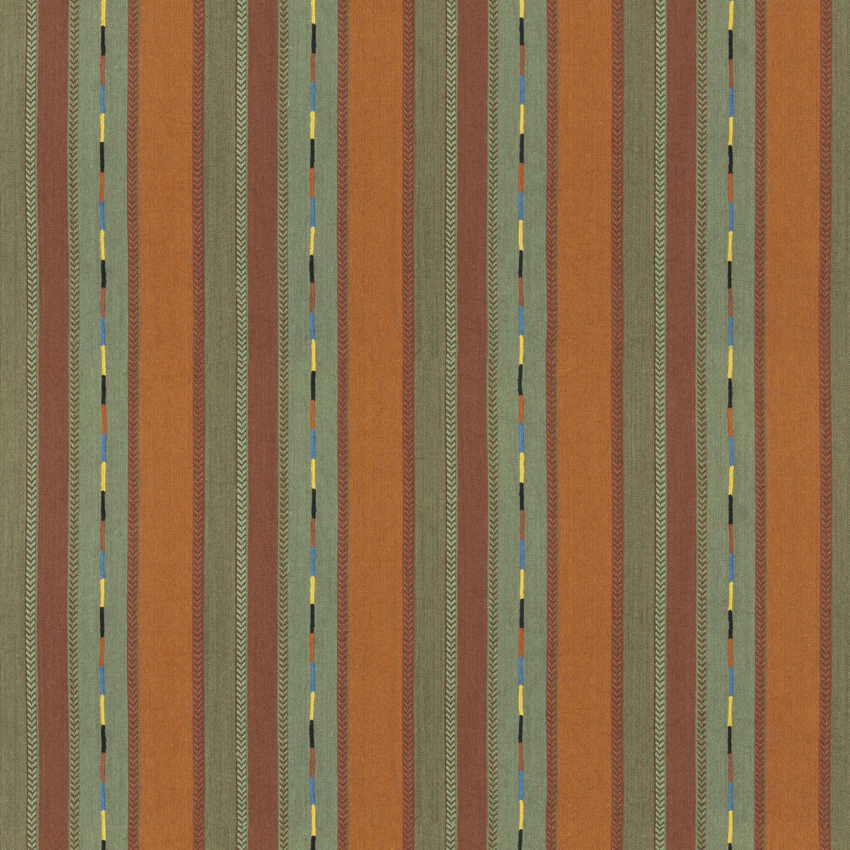 G P & J Baker BUNTY ORANGE/GREEN Fabric
